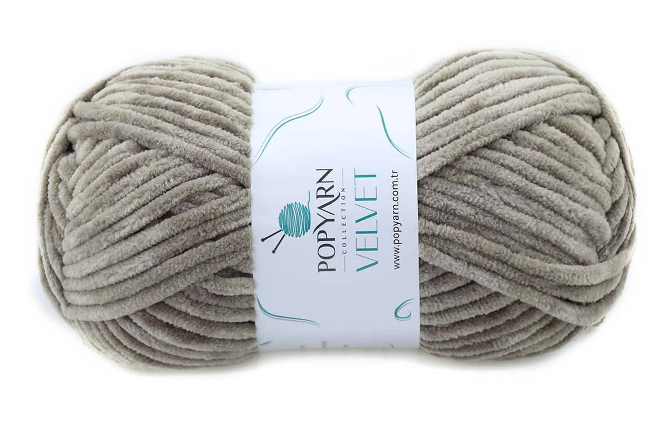 

Popyarn Velvet, Грибной №017, Коричневый