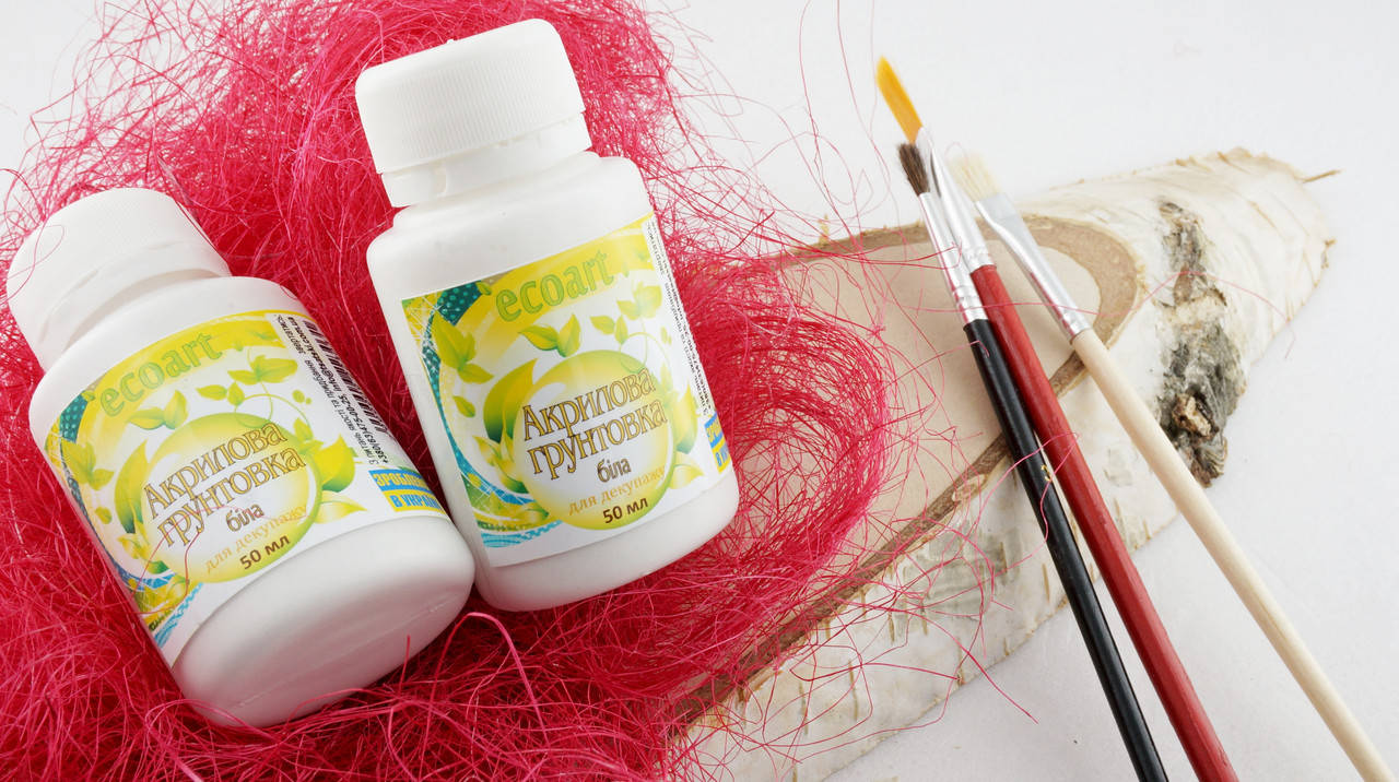 

Акриловая грунтовка ЭкоАрт 50 мл. Грунтовка біла водорозчинна на водній основі