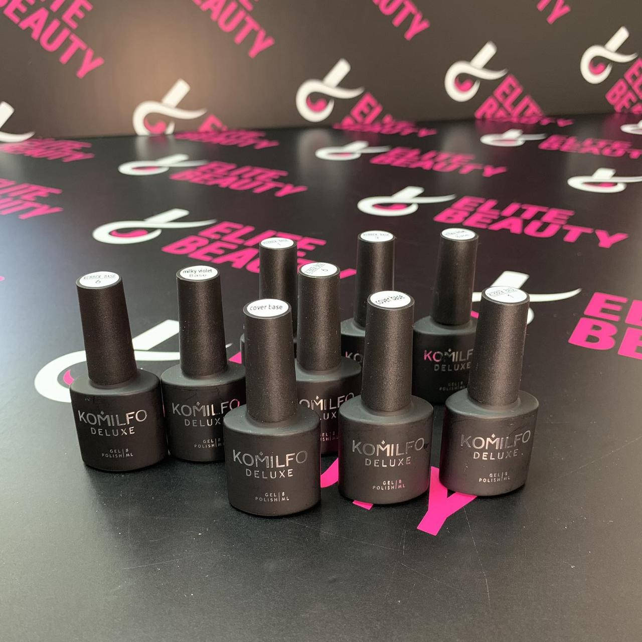 

База KOMILFO DELUXE Color Base 8 мл в ассортименте