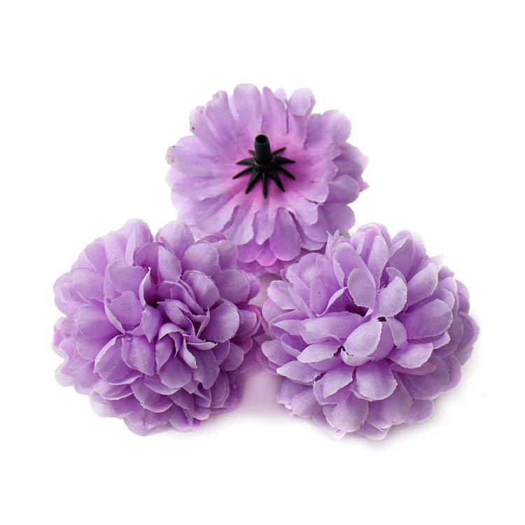 

Головы цветов Ø45мм, Хризантема сирень, Зелёный