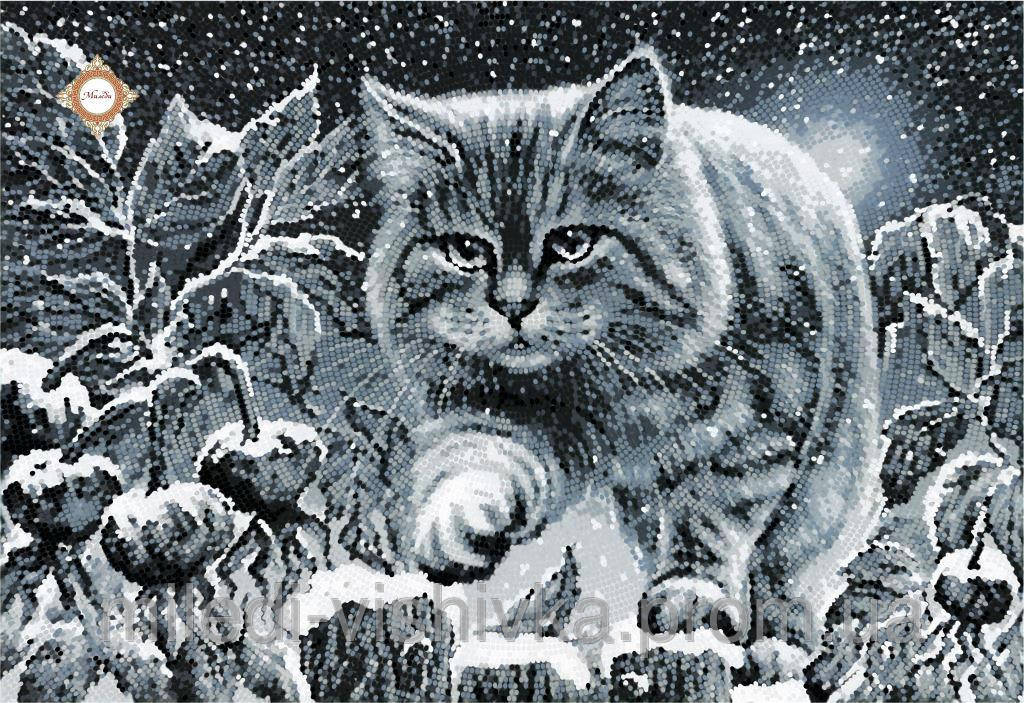

Схема для полной вышивки бисером "Лунный кот"