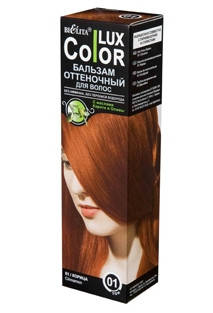

Оттеночный бальзам для волос "COLOR LUX" тон 01 (корица)