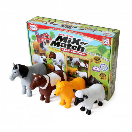 

Игровой магнитный набор "Ферма" Popular Plaything, Разные цвета