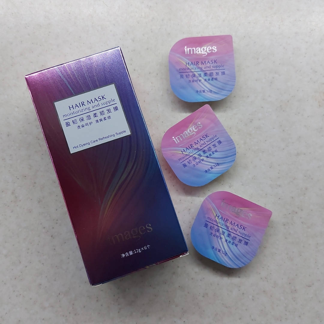

Шелковистая маска для волос Images с экстрактом женьшеня 12 g упаковка 6 штук