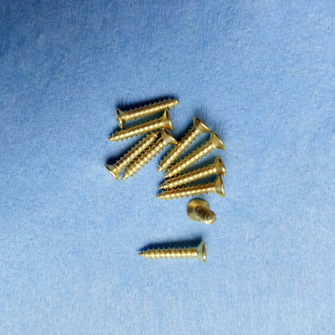 

Саморезы длина 16 мм, d шляпки 5,5 мм, 10 шт. Золото