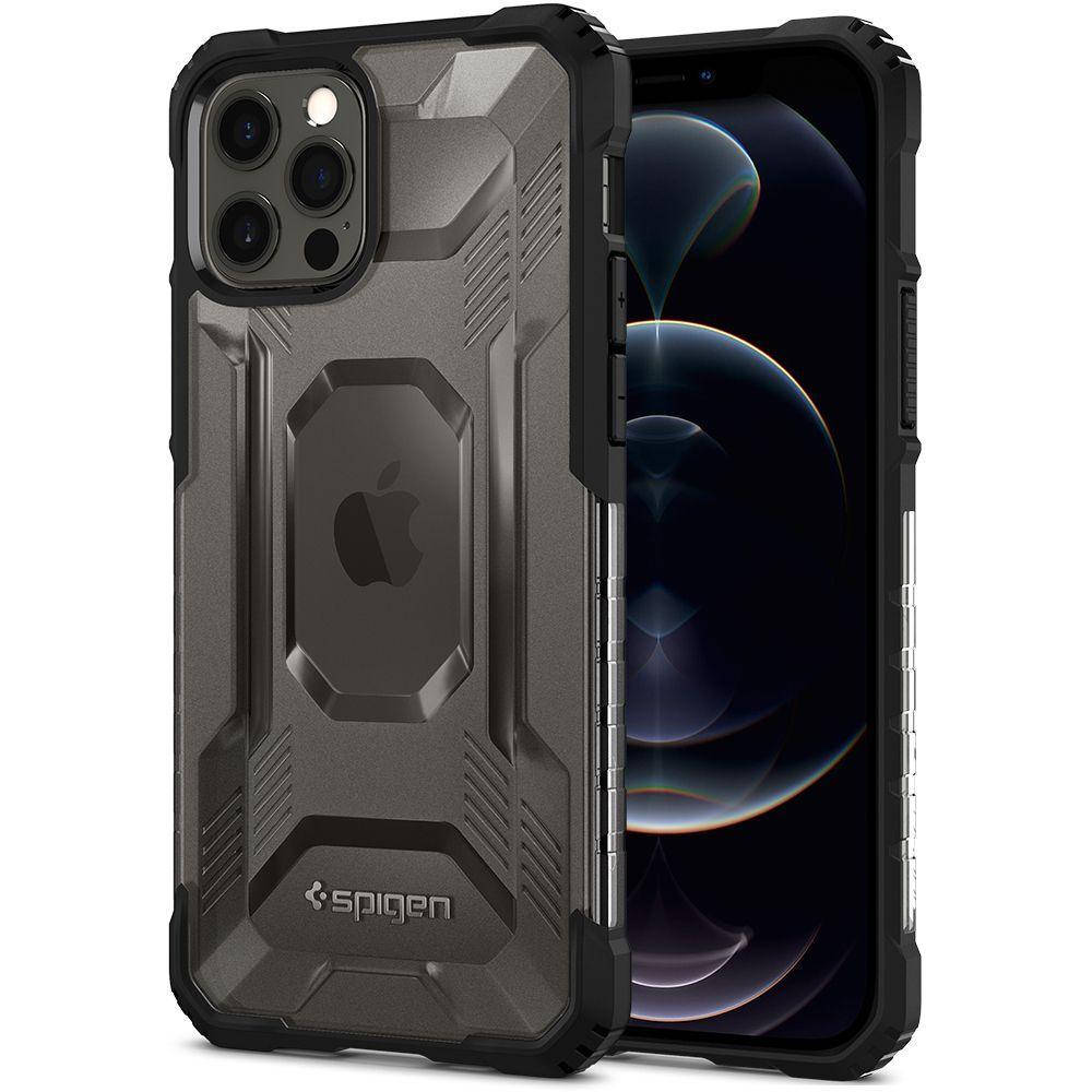 

Противоударный чехол Spigen Nitro Force для iPhone 12 Pro/ 12, Черный