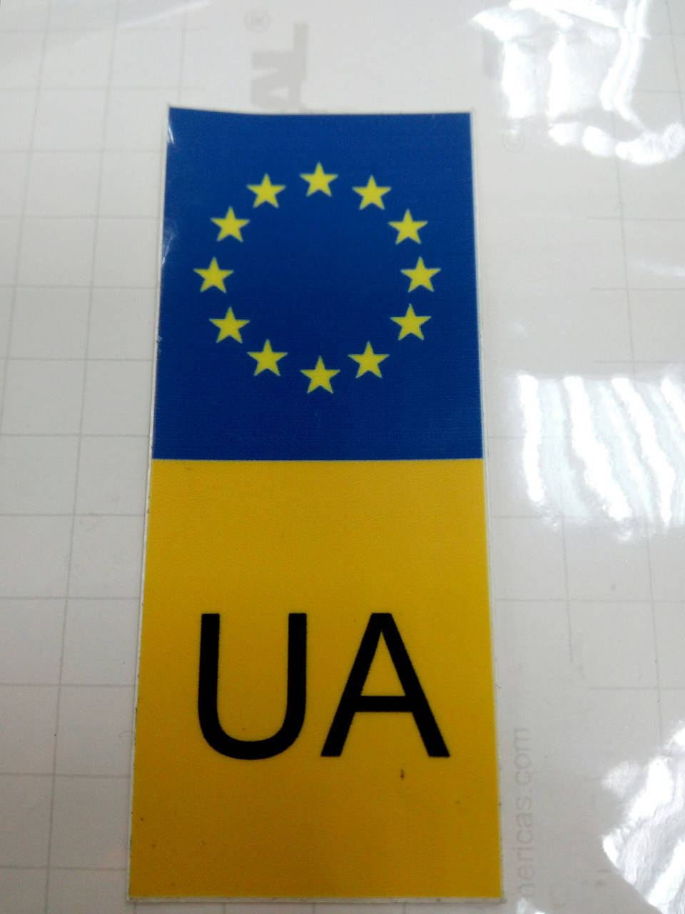 

Виниловые наклейки на номерной знак UA 9,6х4 см