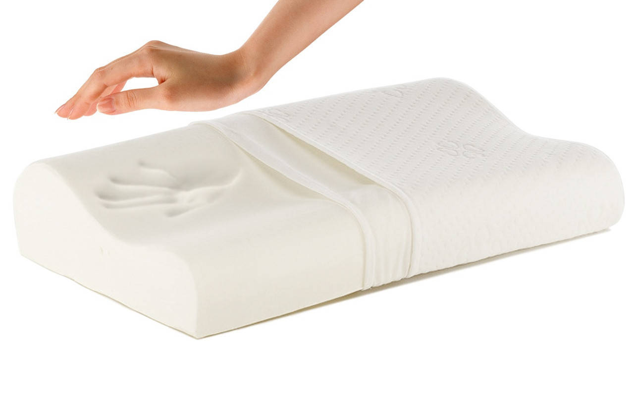 

Подушка ортопедическая с памятью "Здоровый Сон" Memory Foam Pillow, Белый