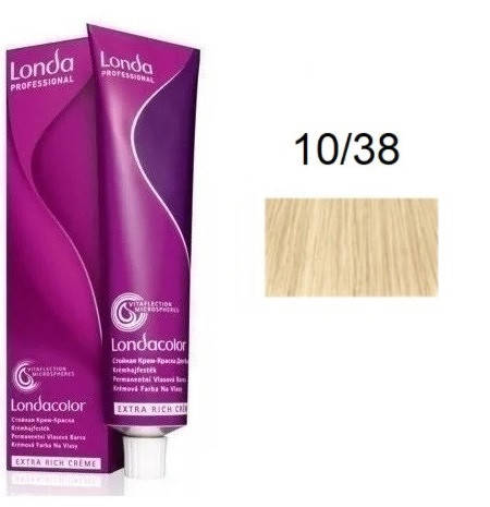 

Крем-краска для волос Londacolor 10/38 Яркий блондин золотисто-жемчужный 60 мл