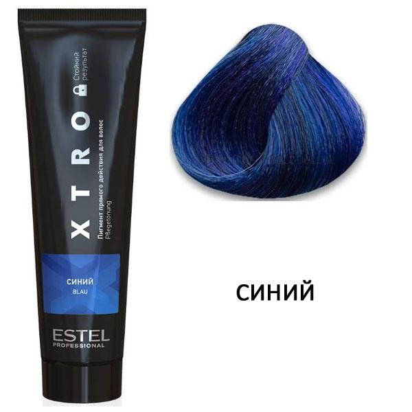 

Краска для волос Estel XTRO пигмент прямого действия синий, 100 мл