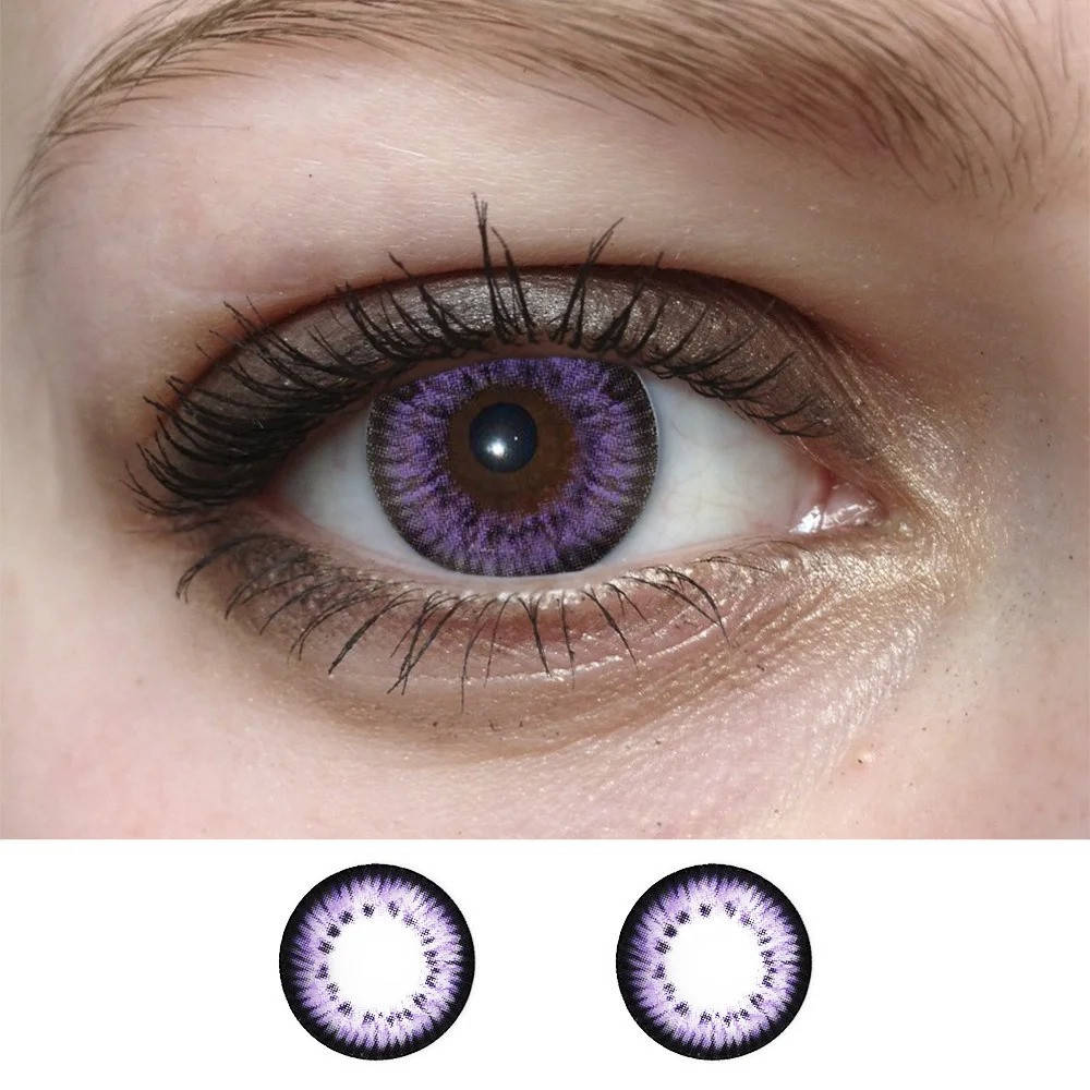 

Кукольные фиолетовые линзы контактные 14.5 мм для светлых и темных глаз (N0065)