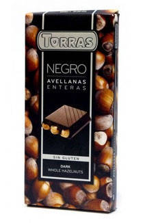 

Шоколад Torras черный с цельным фундуком Испания 200г
