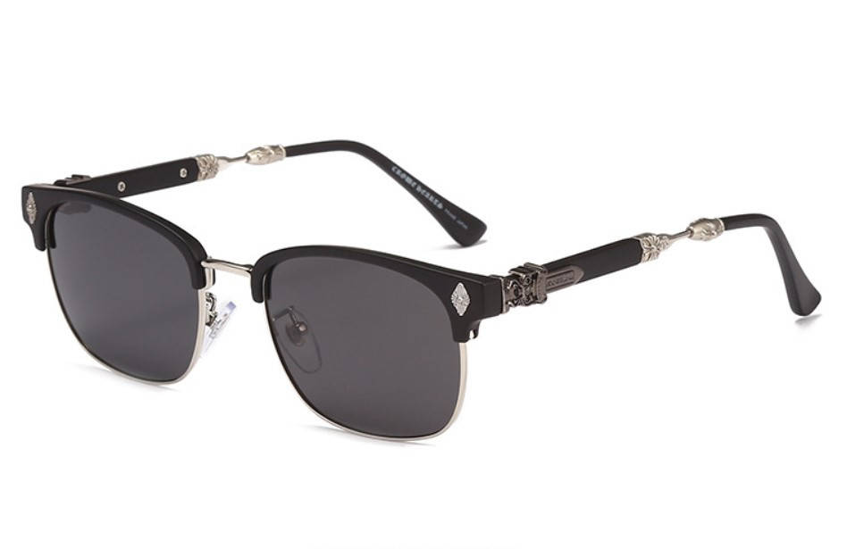 

Мужские стильные солнцезащитные очки Chrome Hearts (603), Черный