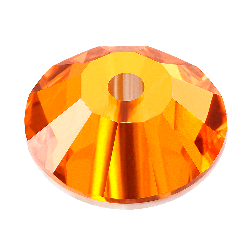 

Пришивные пайетки хрустальные Preciosa (Чехия) 3 мм Sun, Оранжевый