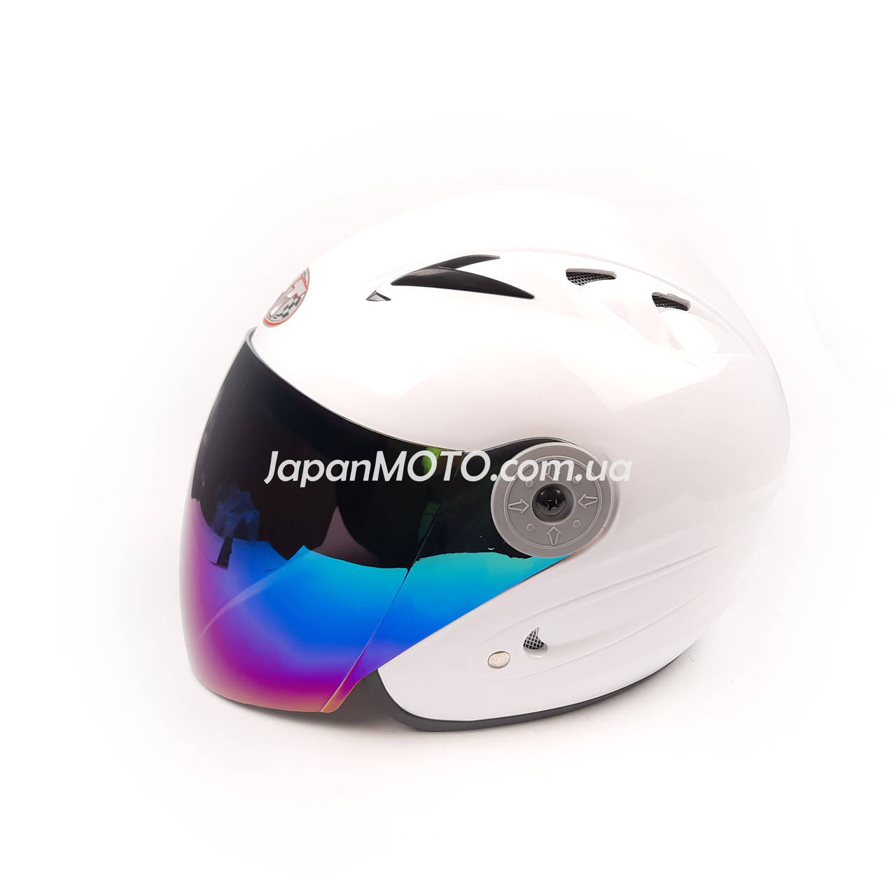 

Шлем открытый HF-210 (size: , белый, тонированное стекло) Mototech