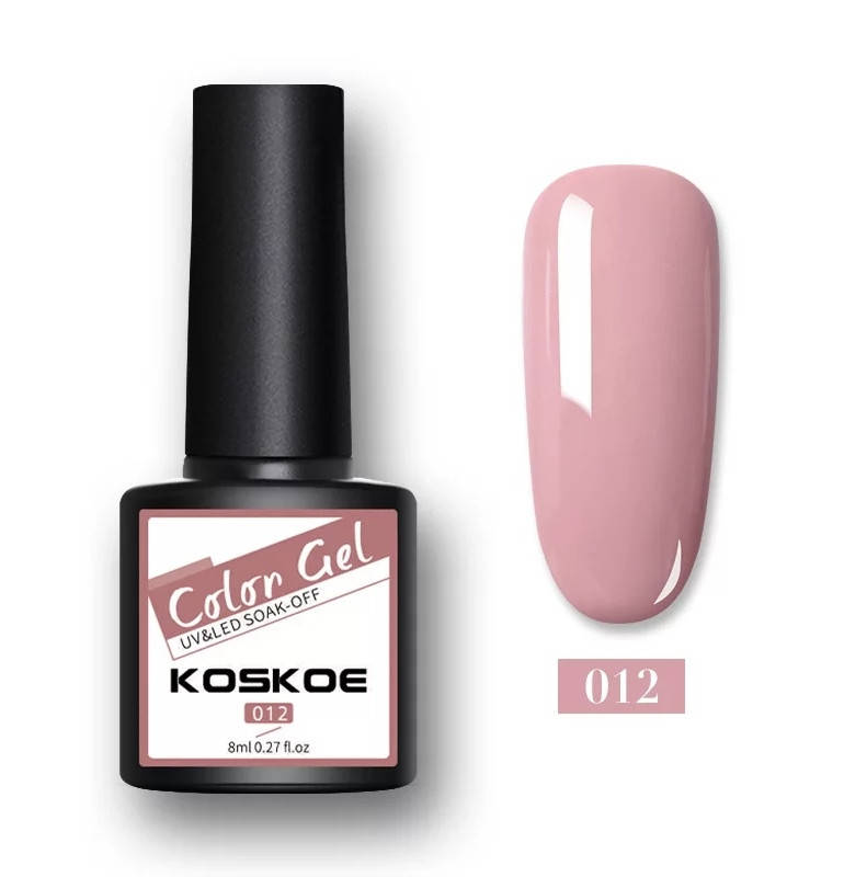 

8мл. Гель лак Color Gel Koskoe УФ UV, для маникюра, ногтей под лампу Нюд 12