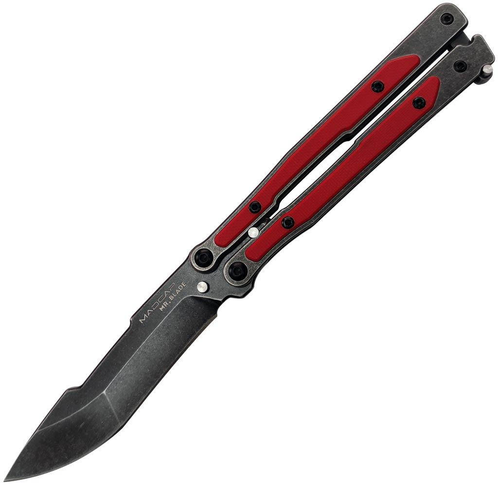 

Нож-бабочка Mr. Blade MadCap Red Black Stonewash