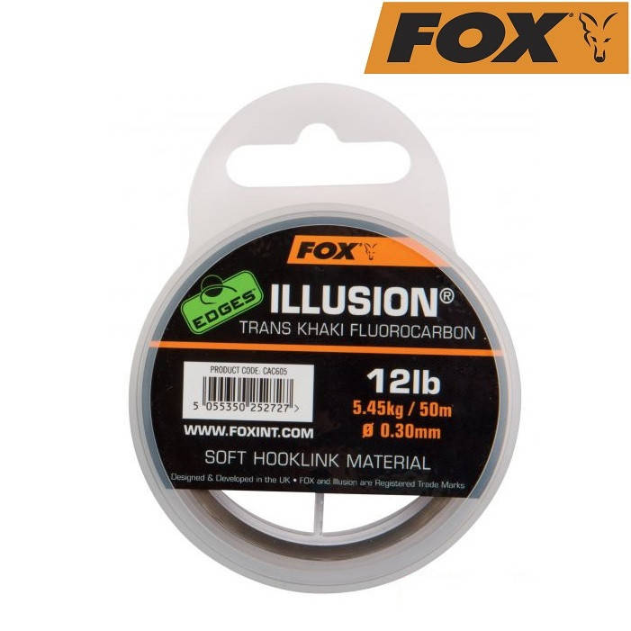 

Флюорокарбон мягкий Fox Edges Illusion Soft Hooklink 0,35мм 50м хаки