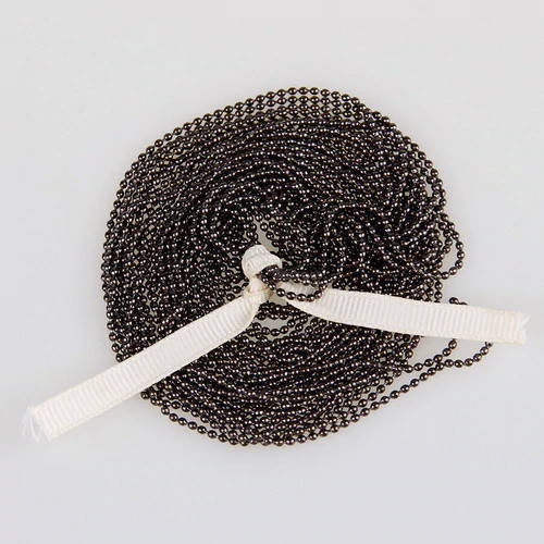 

Цепочка шариковая для украшений 1,2 мм, мокрый асфальт