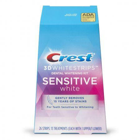 

Отбеливающие полоски для чувствительных зубов Crest 3DWhite Sensitive, 28шт