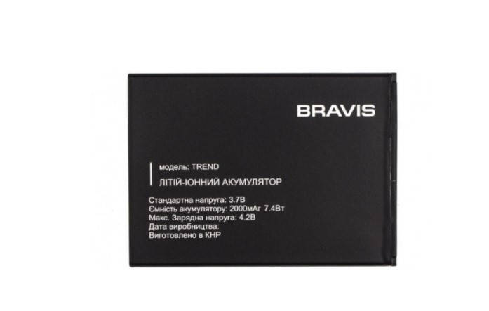 

Аккумулятор 100% Original Bravis Trend