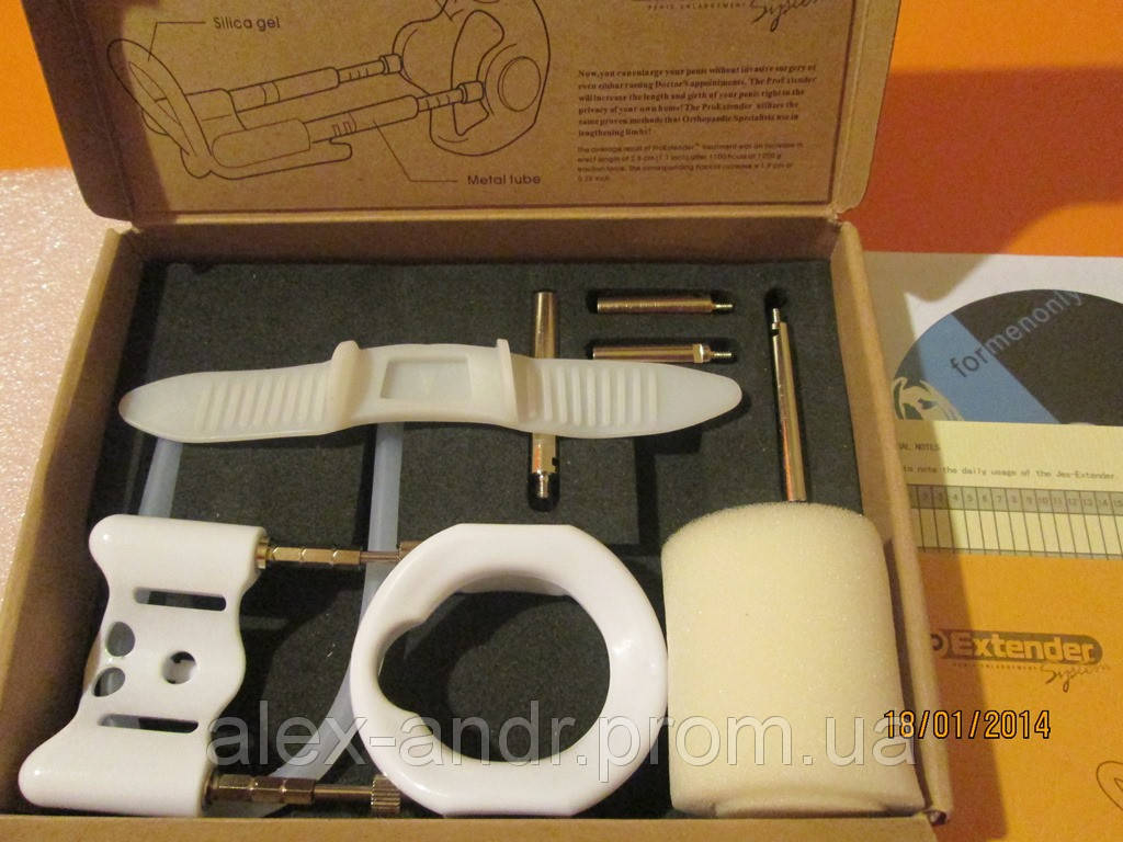 

Профессиональный аппарат для увеличения полового члена proExtender system, Белый