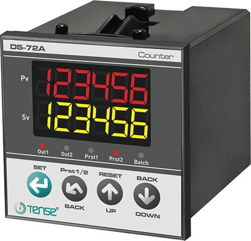 

Счетчик импульсов плюс/минус двойной два выхода 72 мм х 72 мм TENSE