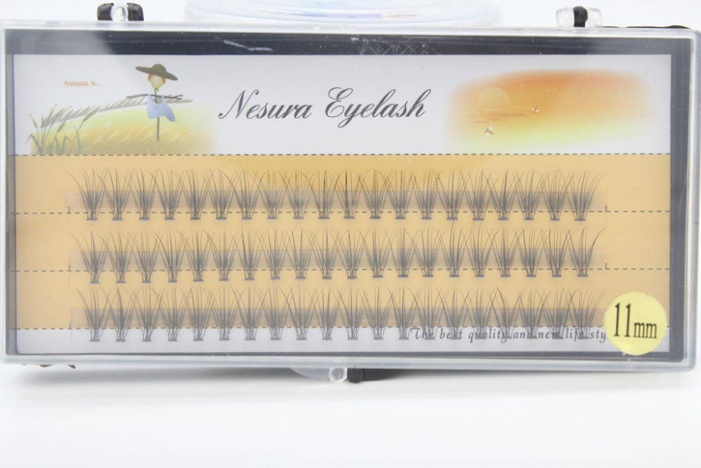 

Ресницы пучковые Nesura Eyelash 11мм, Черный
