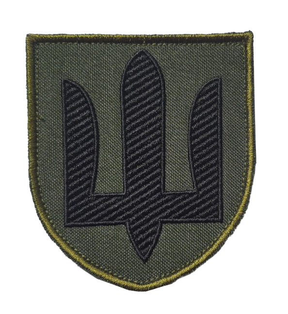 

Шеврон Герб ТРО с липучкой высота 10 см Safety Черный