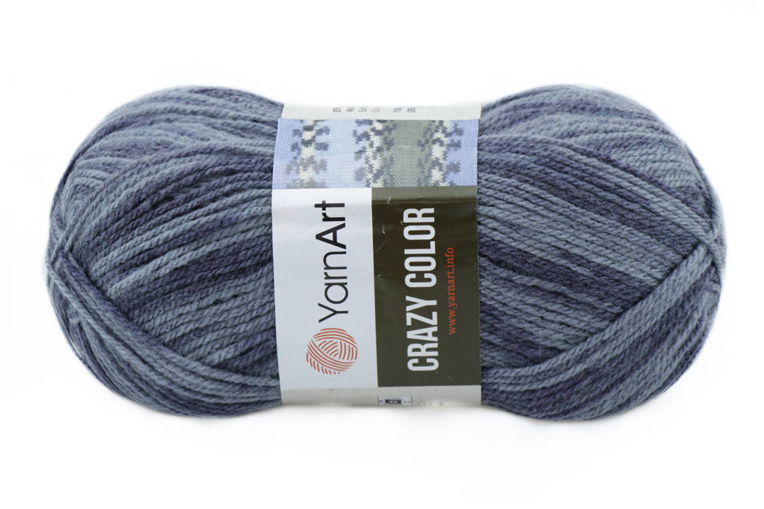 

YarnArt Crazy Color, №652, Секционное крашение