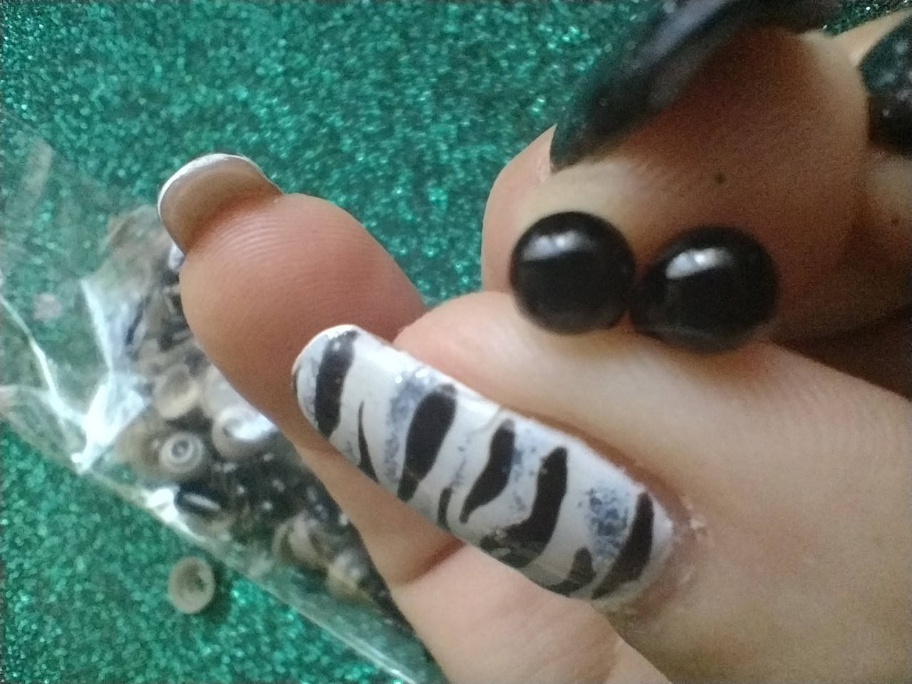 

Глазки на безопасном креплении черные 5мм, Черный