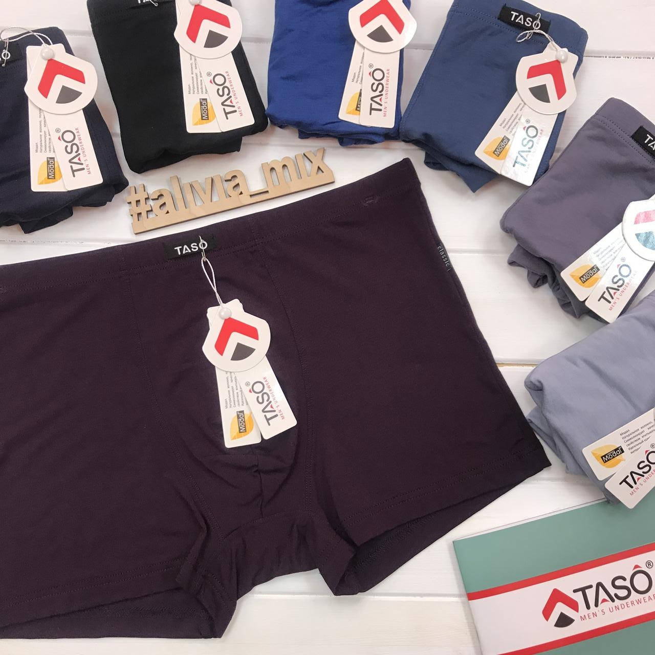 

Классические боксеры TASO 4XL, бордовый