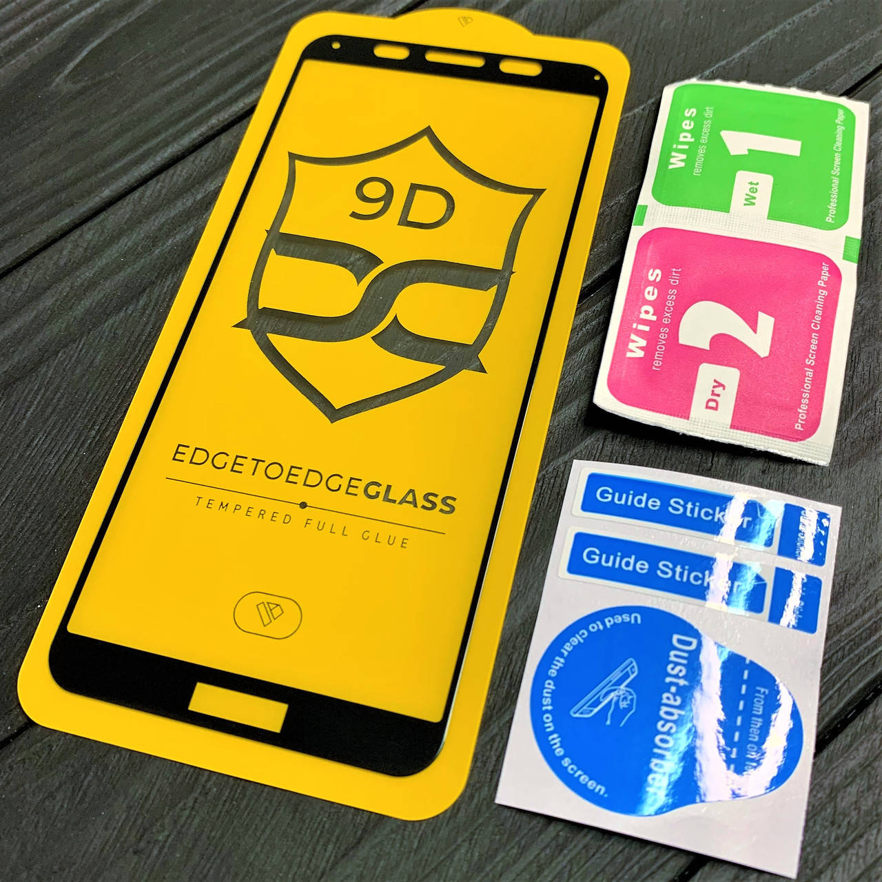 

Защитное стекло для Xiaomi Redmi 6A 9D чёрное, Прозрачный