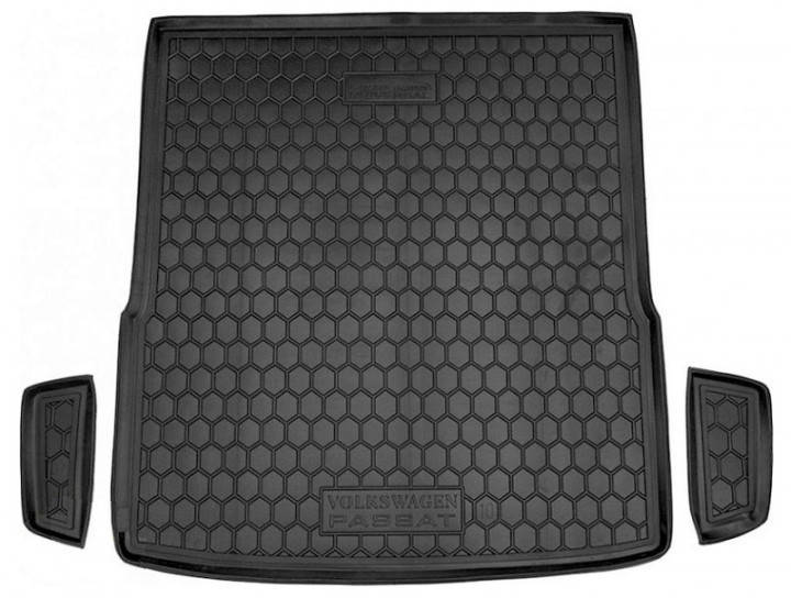 

Коврик в багажник VW Passat B7 2010-2015 универсал Avto-Gumm, Черный