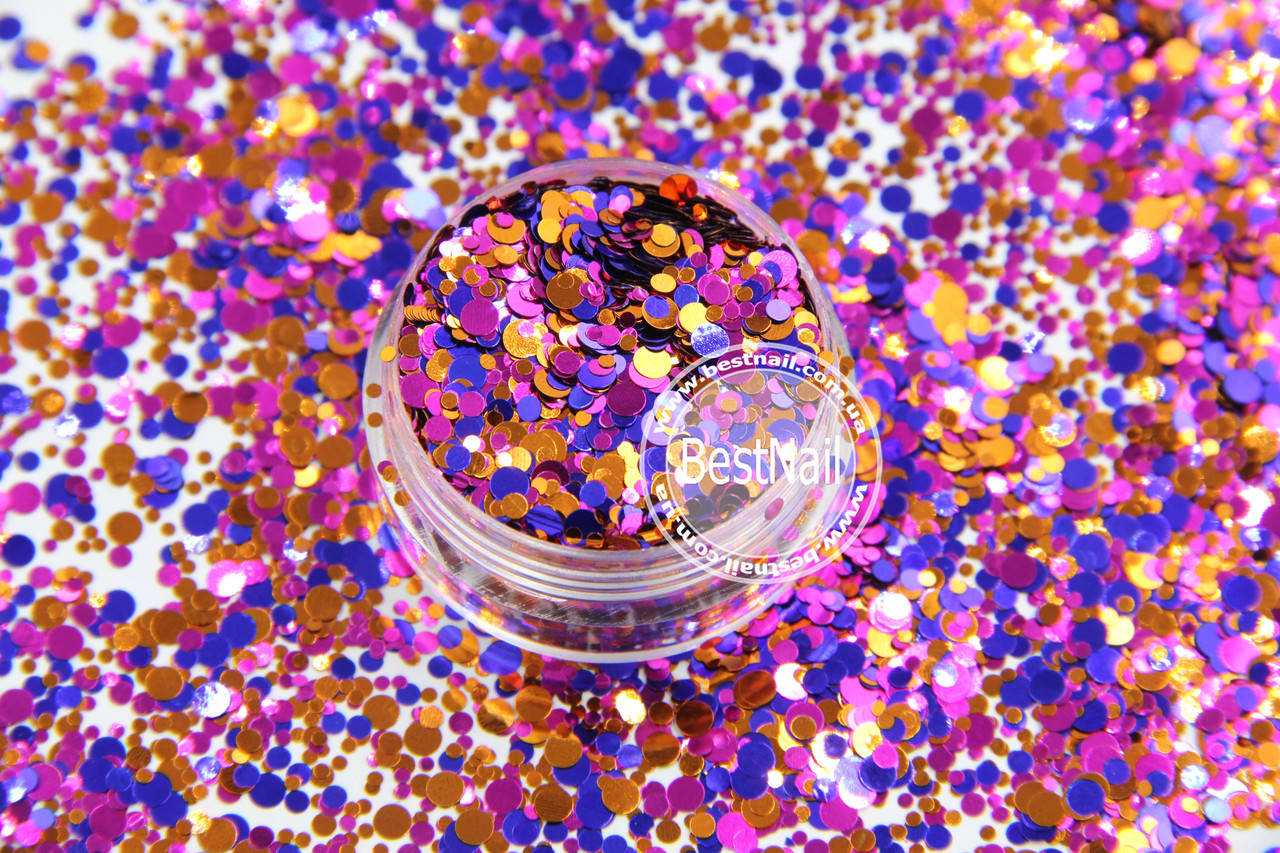 

Конфетти ( пайетки ) для ногтей №015 ( Mix , голограмма)