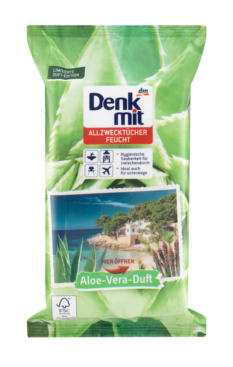 

Влажные салфетки для уборки Denkmit (Aloe Vera) 50 шт