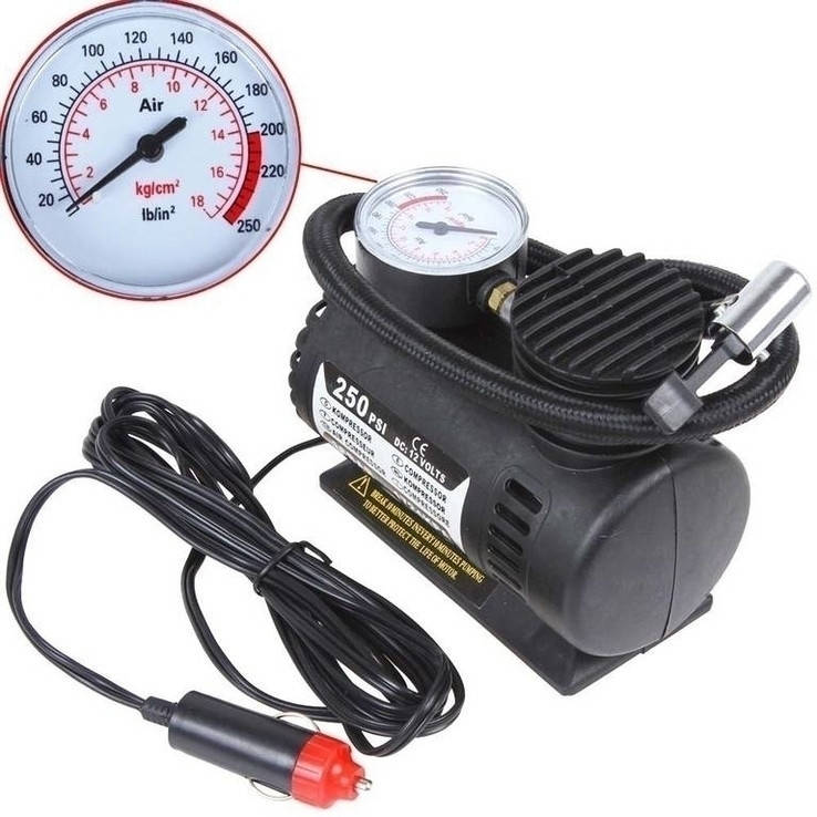 

Автомобильный компрессор Air Pump 12V от прикуривателя с датчиком давления
