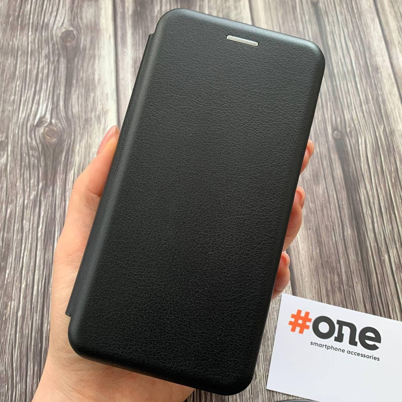 

Чехол книга для Huawei P30 с эко кожи с подставкой магнитом книжка на телефон хуавей п30 черная STN, Черный