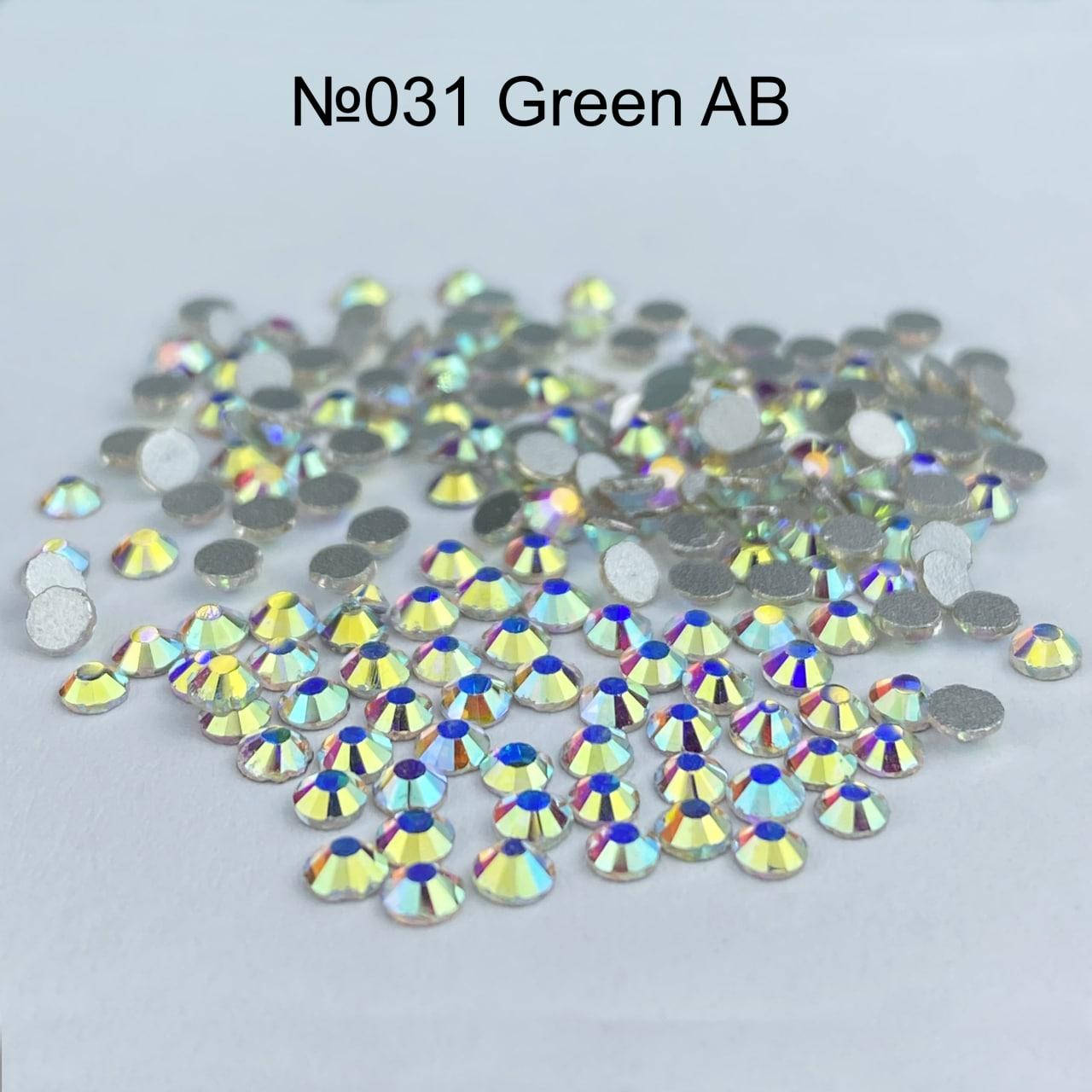 

Стразы стекляные Green AB SS3 100 штук