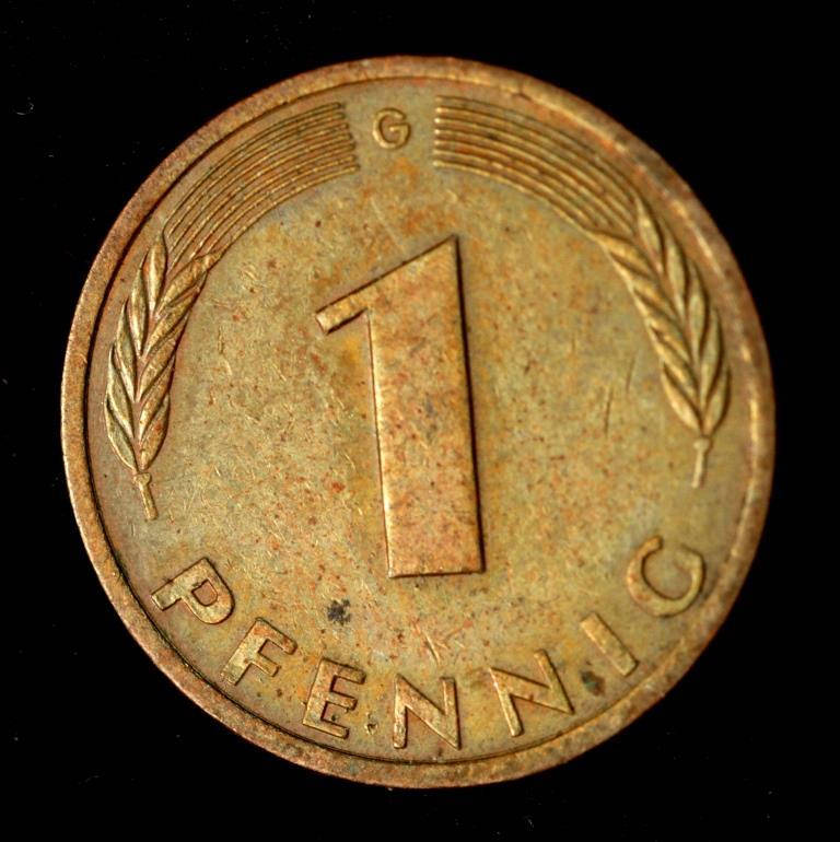 

Монета Германии 1 пфенниг 1981 г.