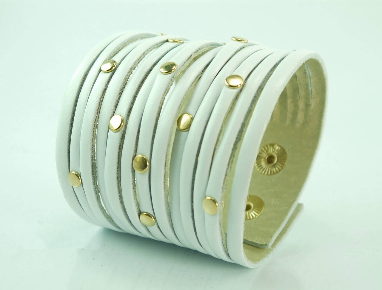 

Браслет из натуральной кожи Scappa белый SW840