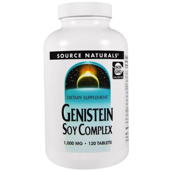 

Source Naturals, Генистеин, соевый комплекс, 1,000 мг, 120 таблеток