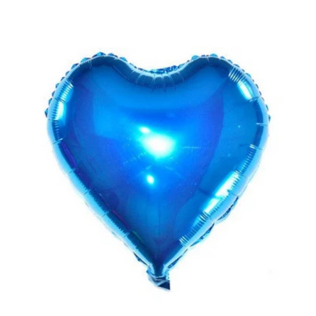 

Фольгированное сердце синие 45см Китай