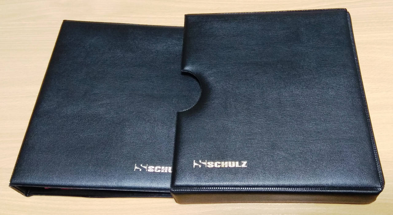 

Альбом для монет Schulz с футляром на 221 монету красные листы Черный (fcsr61)