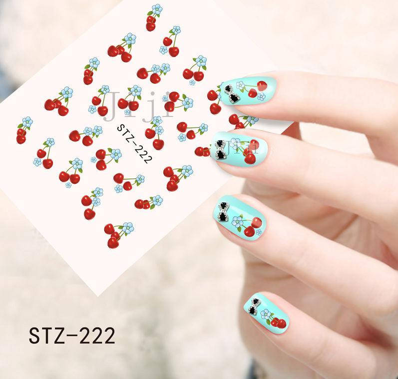 

Наклейки для ногтей STZ-222, Красный