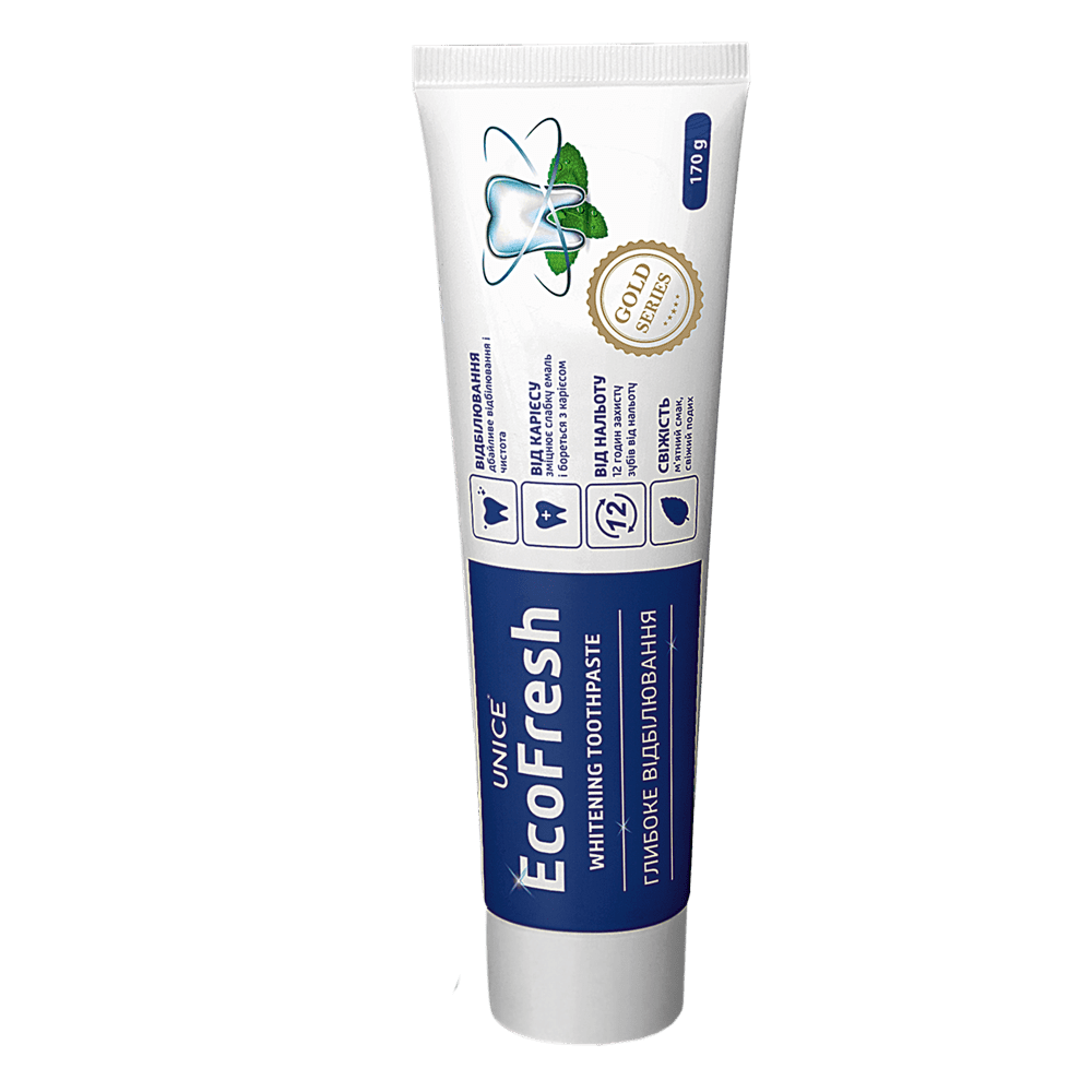 

Зубная паста EcoFresh "Глубокое отбеливание" Unice