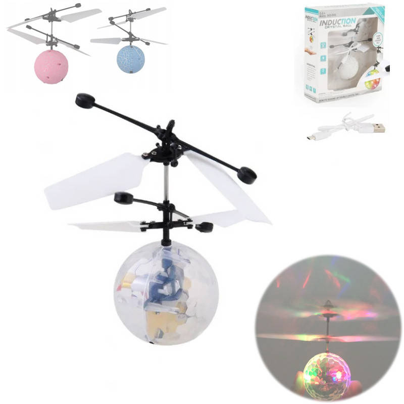 

Игрушка летающий шар LED Flying ball светящийся с датчиком приближения