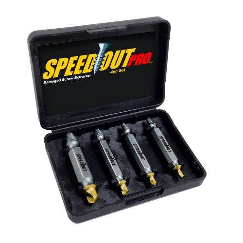 

Набор насадок для выкручивания поврежденных саморезов, шурупов Speed Out 154656
