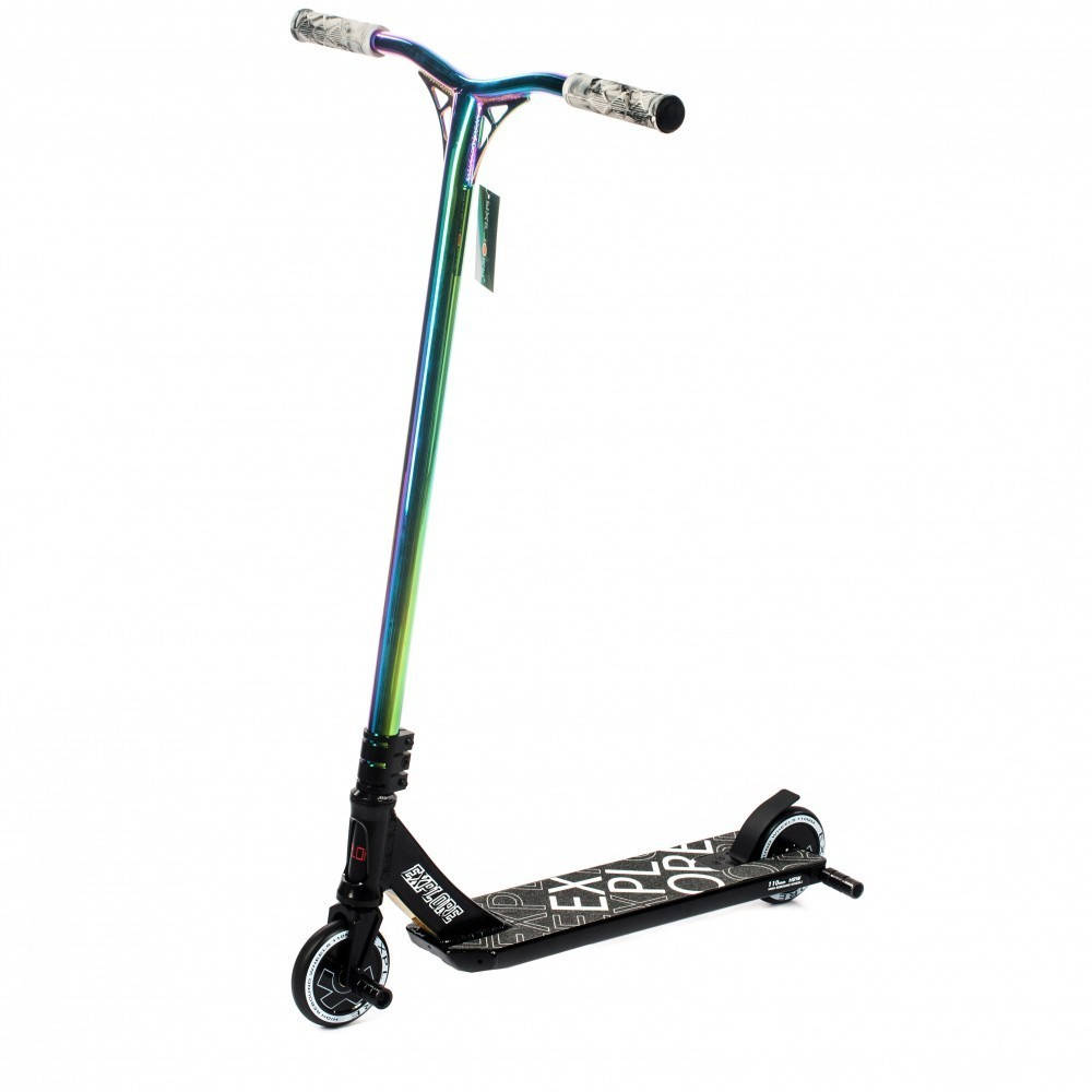 

Трюковый самокат Explore Booger 300 HD черный + пеги