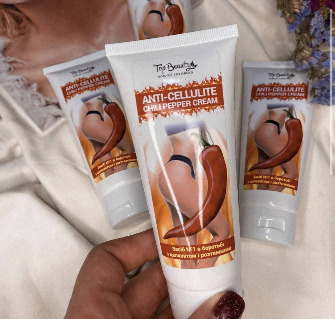 

Антицеллюлитный крем Top Beauty Anti-cellulite Chili Pepper Cream